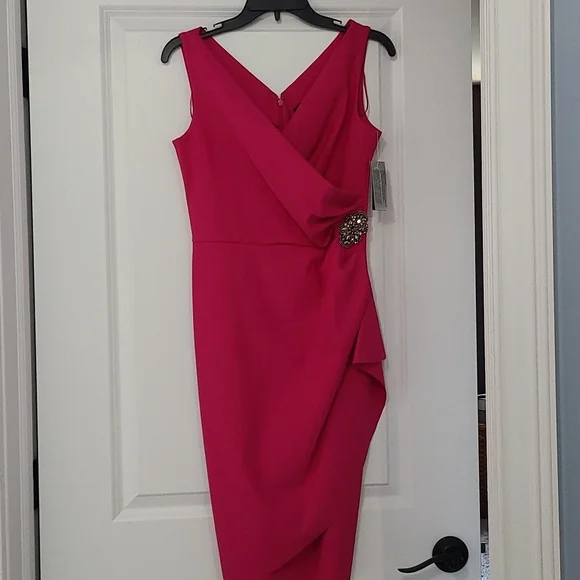 Alex Evenings | Dresses | Pink Alex Evening Size 4 Dress With Jewel |  Poshmark